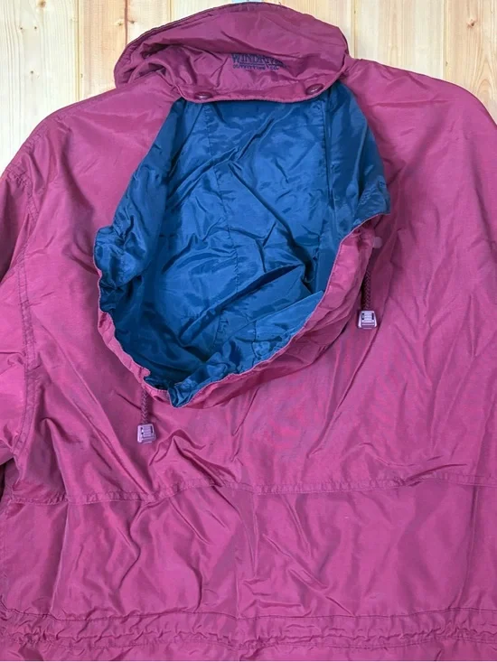 VTG WindRiver Nylon Jacket Womens Sz small Barn Outdoors Spring Rain retro flaws - Picture 7 of 16